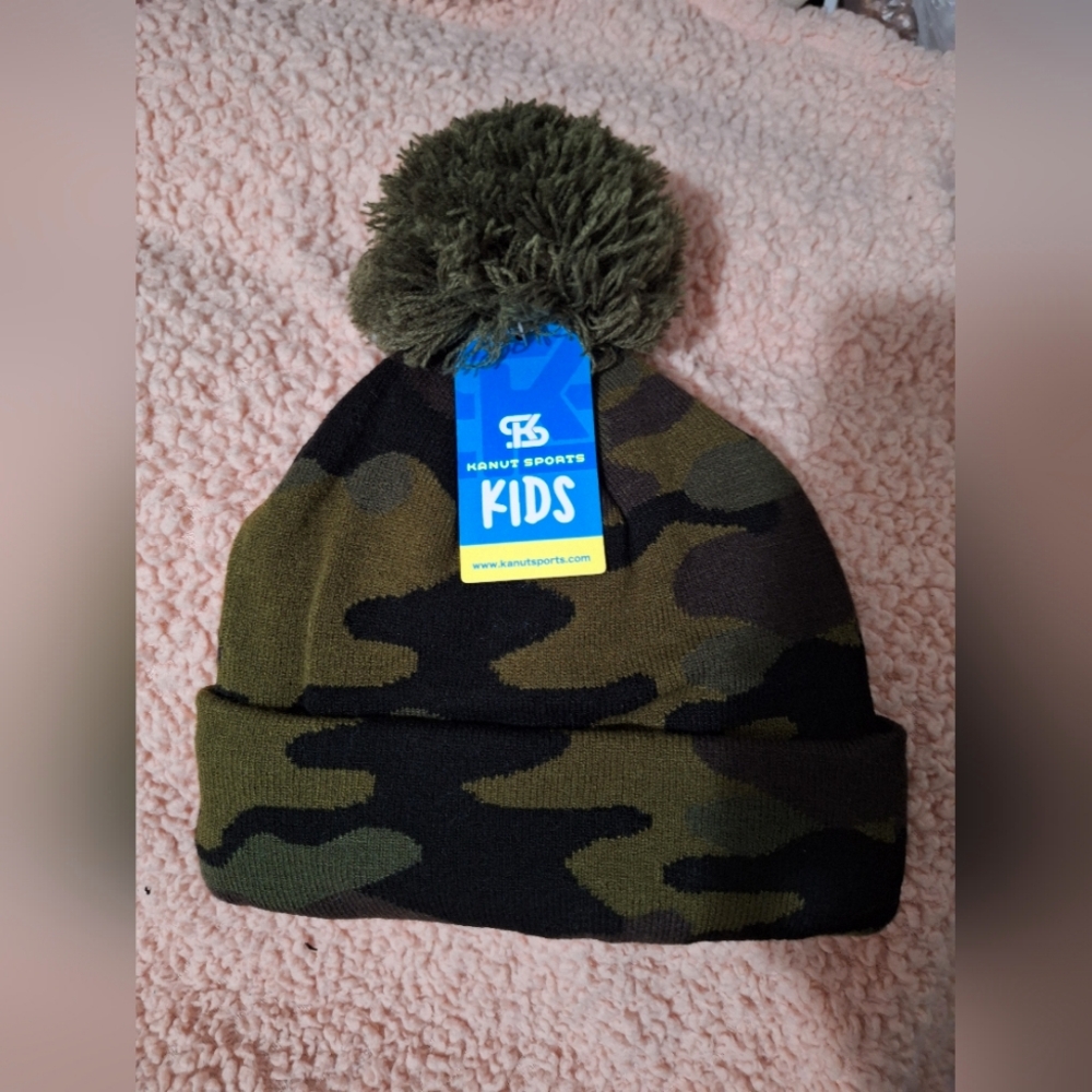 Kids camo beanies